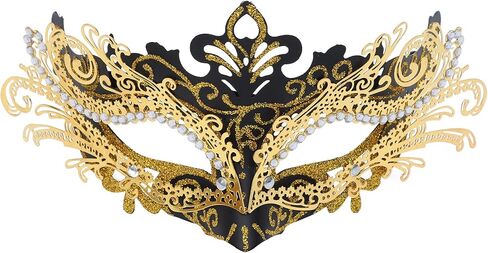 قناع تنكري معدني للهالوين للنساء قناع فينيسي للحفلات، حفلة موسيقية، ماردي غراس، زفاف، تزيين حائط.. in Kuwait