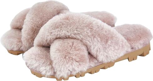 شبشب نسائي من CLPP'LI ذو شريط متقاطع منفوش in Kuwait