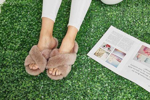 شبشب نسائي من CLPP'LI ذو شريط متقاطع منفوش in Kuwait