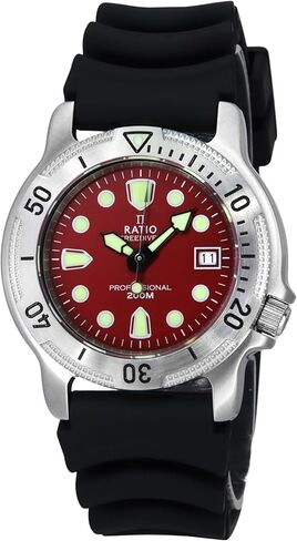 ساعة غواص احترافية من FreeDiver ساعة غوص كوارتز يابانية من الكريستال الياقوت 200 متر مقاومة للماء ساعة غوص للرجال in Kuwait