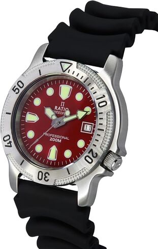 ساعة غواص احترافية من FreeDiver ساعة غوص كوارتز يابانية من الكريستال الياقوت 200 متر مقاومة للماء ساعة غوص للرجال in Kuwait