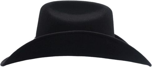 قبعة رعاة البقر الغربية من الصوف الغربي قابلة للتشكيل، فضي كانيون، أسود in Kuwait