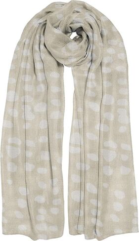 Katie Loxton Printed Pattern Womens One Size Fits Most Fashion Scarf Pink Abstract Dot Print in Kuwait