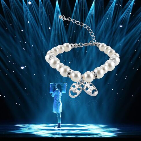 CHOORO Drama Mask Bracelet Comedy Tragedy Mask Gift Theater Jewelry Party Bracelet Gift for Actor Actress in Saudi Arabia