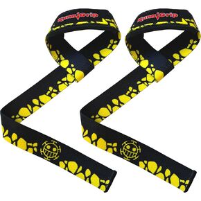 Anime Lifting Straps - Padded Wrist Straps for Weightlifting, Bodybuilding, Gym Workouts, Powerlifting, Deadlifts & Fitness (Soft Cotton 23.5 inch, 1 Pair)