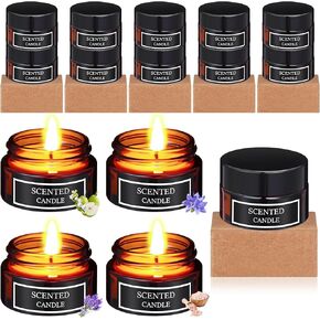 24 Pieces Mini Candles Scented Candle Soy Wax Candles Aromatherapy Candles for Women Mini Candles Party Favors 4 Scents Long Lasting Soy Candle for Wedding Birthday Gifts Travel Anniversary