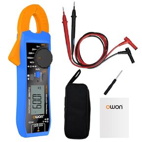 OWON CM2100B Bluetooth Digital Clamp Meter Auto Range 20000 Counts AC/DC Resistance Capacitance Tester Multiple Measurement Functions NCV VFC Diode Overload Protection True RMS Multimeter
