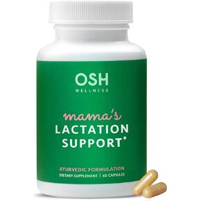 OSH Wellness Ayurvedic Lactation Supplement with Moringa, Fenugreek, Fennel Seeds & more | 100% Organic | Lactation Support | Breastfeeding Supplements | Milk Supply Increase | 60 Capsules