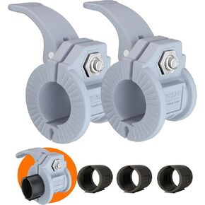 ZY-HUAN Barbell Clips 1 inch Barbell Clamps 0.9-1.18inch Quick Release Weight Clips for Bars Multi-Size Adjustable Olympic Barbell Clamps