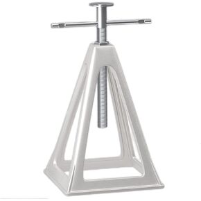 RVGUARD RV Stack Jacks 8 عبوات مع حقيبة تخزين، مقابس تثبيت من الألومنيوم لمقطورة RV، دعم فردي يصل إلى 6000 رطل، قابل للتعديل من 11 بوصة إلى 17 بوصة