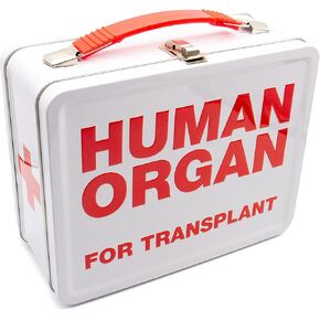 AQUARIUS Human Organ Large Fun Box - Sturdy Tin Storage Box with Plastic Handle & Embossed Front Cover - Officially Licensed Human Organ Merchandise & Collectible Gift