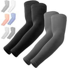 OutdoorEssentials UV Sun Protection Arm Sleeves - Cooling Compression Arm Sleeve - Sports & UV Arm Sleeves for Men & Women