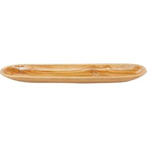 Deco 79 Teak Wood Handmade Live Edge Tray, 27" x 6" x 3", Brown