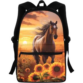FOR U DESIGNS Kids Travel School Backpack Shoulder Bag for Girls Cute White Puppy Dog Print