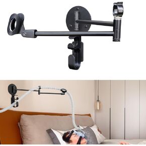 Cpap Hose Holder with Cpap Mask Following Function, Cpap Hose Hanger and Masks Hook Organizer for Bedside. Provides A Stable, Tangle-Free CPAP Supplies so You can Sleep Better.