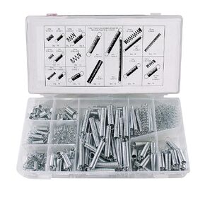 HFS(R) 200PCS Metal Steel Spring Electrical Hardware Spring Set Drum Extension Tension Springs Pressure Assortment Kit