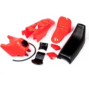 PW50 Plastics, Fender Body Seat Gas Tank for Yamaha PW50 PY50 PeeWee 50 Kid Bikes (Black)