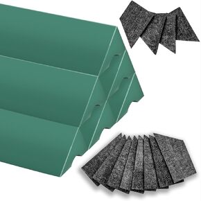 K66 Pool Table Bumpers 8 Foot (Set of 6) with Pool Table Cushion Facings (Set of 12) for Billiard Rail Rubber Bumpers Replacement