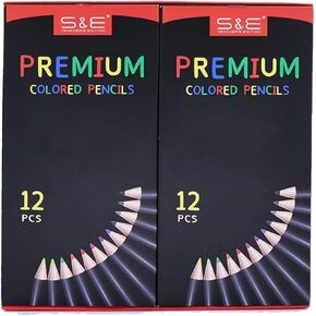 S & E TEACHER'S EDITION Colored Pencils 240Pcs, Pre-sharpened Super Soft Core Lead, Kid's Colored pencils,In Drawing Pencils, Woodcase Lead Pencils, Kids Bulk School Supplies