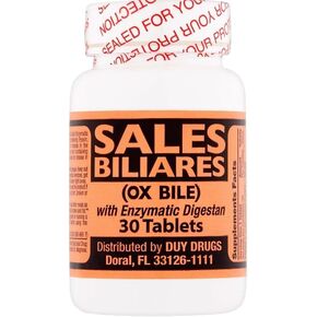 (OX Bile) with Enzymatic Digestan 60 Tablets.