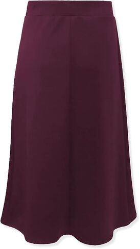 Girls Pull-On Long A-Line Below The Knee Skirt - Made in The USA in Kuwait