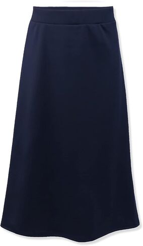 Girls Pull-On Long A-Line Below The Knee Skirt - Made in The USA in Kuwait