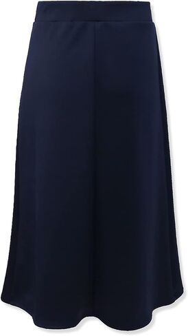 Girls Pull-On Long A-Line Below The Knee Skirt - Made in The USA in Kuwait