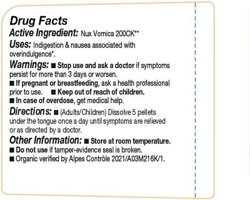 OLLOIS Nux Vomica 200ck، عضوي، خالي من اللاكتوز، نباتي، طب المثلية، 80 حبة (عبوة من 1) in Kuwait