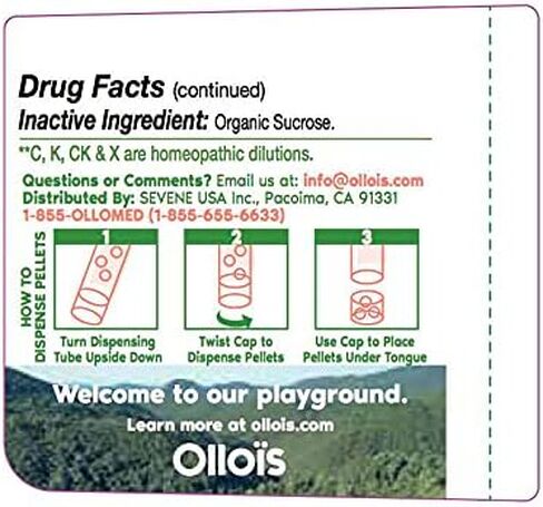 OLLOIS Nux Vomica 200ck، عضوي، خالي من اللاكتوز، نباتي، طب المثلية، 80 حبة (عبوة من 1) in Kuwait