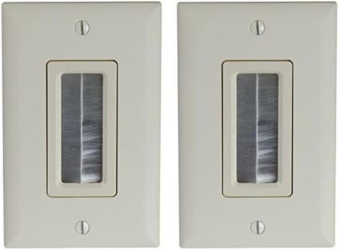 Legrand - OnQ Legrand, Home Office & Theater, HDMI, Wall Management Kit, Cable Pass Through, Light Almond, WP1014LAV1 in Kuwait