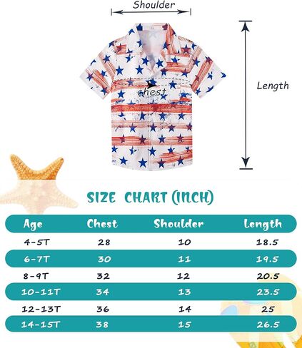 APTRO Boy's Hawaiian Shirt Tropical Beach Casual Summer Shirt with Pocket Short Sleeve in Kuwait