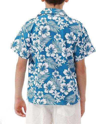 APTRO Boy's Hawaiian Shirt Tropical Beach Casual Summer Shirt with Pocket Short Sleeve in Kuwait