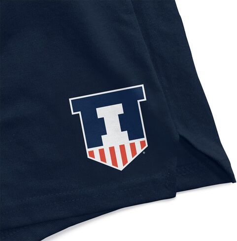 Campus Lab Official Collegiate School Logo - Team Color Womens Soffe Short, Elastic Fold Over Waist Shorts, Junior Fit in Kuwait