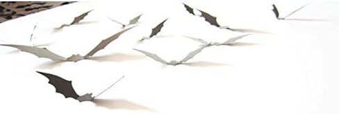 لوازم حفلات الهالوين ديكورات الخفافيش - خفافيش ديكور ثلاثية الأبعاد مخيفة ملصقات جدارية لتزيين نافذة الهالوين لتزيين المكاتب المنزلية 28 قطعة in Kuwait