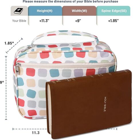 Mr. Pen- Bible Case, Stripe Pattern Bible Cover, Bible Cases, Bible Case Bag for Women and Men, Bible Carrying Case for Women, Bible Bag, Bible Cover Case, Bible Cover for Women, Bible Holder in Kuwait