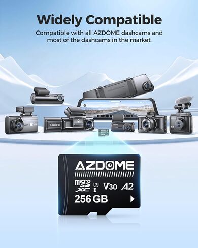 AZDOME 128GB Micro SD Card microSDXC Memory Card for AZDOME M550 GS63H Pro M63 M300 M300S M27 M17 M01 Pro PG19X Dash Cam Full HD & 4K UHD, U3, A2, V30 in Saudi Arabia