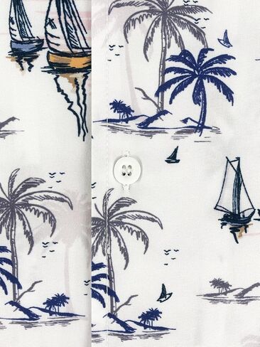 Men's Hawaiian Shirt Short Sleeves Floral Printed Shirts Casual Button Summer Beach Aloha Dress for Men in Saudi Arabia
