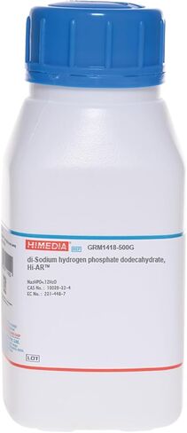 هايميديا ​​GRM1418-500G A.R ثنائي فوسفات هيدروجين الصوديوم دوديكاهيدرات، 500 جرام in Saudi Arabia