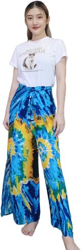 Women's Harem Pants, High Waist Yoga Boho Trousers tie up Pants in Saudi Arabia