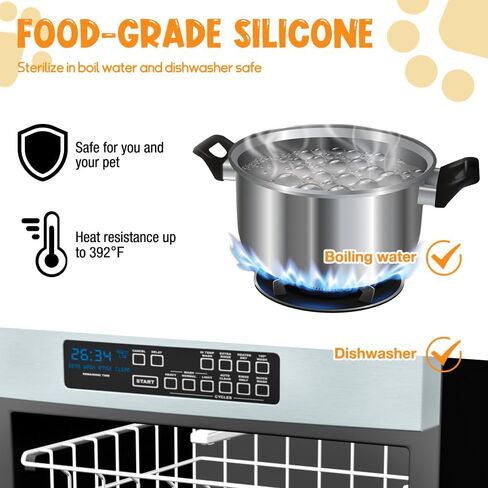 قفازات العناية بالحيوانات الأليفة من كومفيت لإزالة شعر الكلاب، فرشاة للقطط لتساقط الشعر والاستحمام والتدليك للجرو والقطط، سيليكون صالح للطعام (أرجواني) in Kuwait