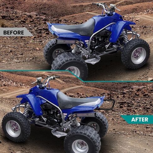 Alpha Rider Aluminum Rear Wide Grab Bar Bumper Compatible with Yamaha Blaster200 YFS200 1988-2006，ATV Rear Grab Bar Bumper Grab Bar Racing Handle Bumper Bracket Bumper Silvery in Saudi Arabia