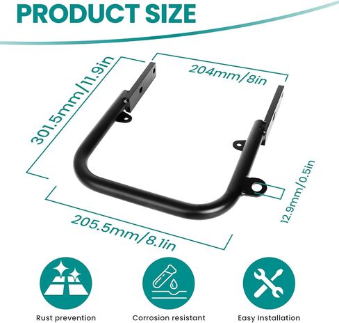 Alpha Rider Aluminum Rear Wide Grab Bar Bumper Compatible with Yamaha Blaster200 YFS200 1988-2006，ATV Rear Grab Bar Bumper Grab Bar Racing Handle Bumper Bracket Bumper Silvery in Saudi Arabia