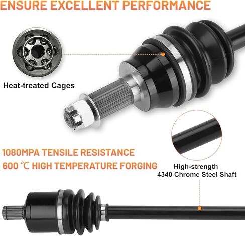 أعمدة المحور السيرة الذاتية الأمامية لـ Polaris RZR 4/ S 900 General 1000 2015 2016 2017 2018 2019 2020 2021 2022 1333263, 1333946, 1334269-1 زوج محاور ATV Powersports اليسرى واليمنى in Kuwait