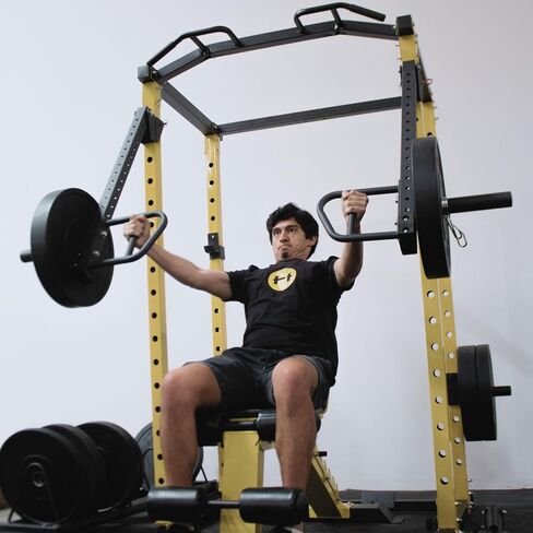 HulkFit Pro Series 2.35" x 2.35" Power Cage & Squat Rack for Home & Garage Gym - Accessories & Attachments in Kuwait