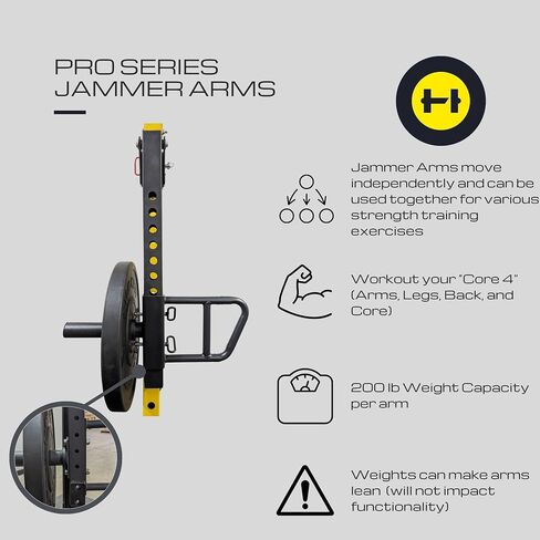 HulkFit Pro Series 2.35" x 2.35" Power Cage & Squat Rack for Home & Garage Gym - Accessories & Attachments in Kuwait
