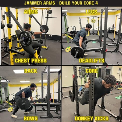 HulkFit Pro Series 2.35" x 2.35" Power Cage & Squat Rack for Home & Garage Gym - Accessories & Attachments in Kuwait