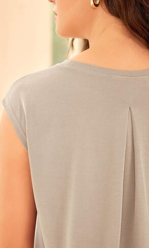 ODODOS Modal Soft Sleeveless Shirts for Women Crew Neck Yoga Tee Summer Flowy Workout Tank Tops in Kuwait