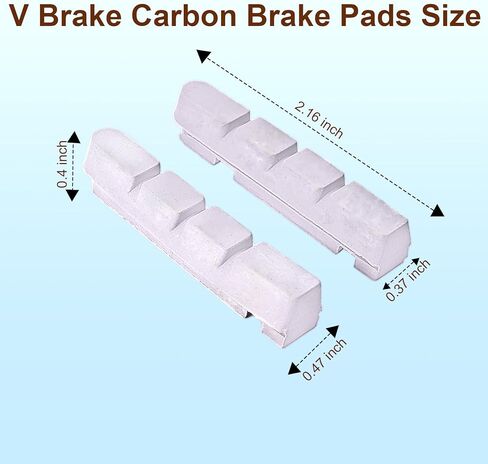 زوجان من وسادات الفرامل الكربونية، ووسائد عجلات الكربون، وأحذية فرامل الفلين، واستخدام إطارات الكربون المناسبة in Kuwait
