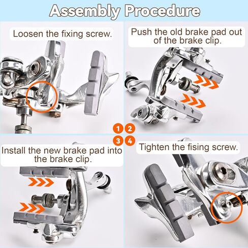 زوجان من وسادات الفرامل الكربونية، ووسائد عجلات الكربون، وأحذية فرامل الفلين، واستخدام إطارات الكربون المناسبة in Kuwait