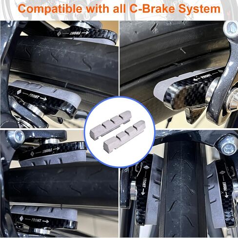 زوجان من وسادات الفرامل الكربونية، ووسائد عجلات الكربون، وأحذية فرامل الفلين، واستخدام إطارات الكربون المناسبة in Kuwait